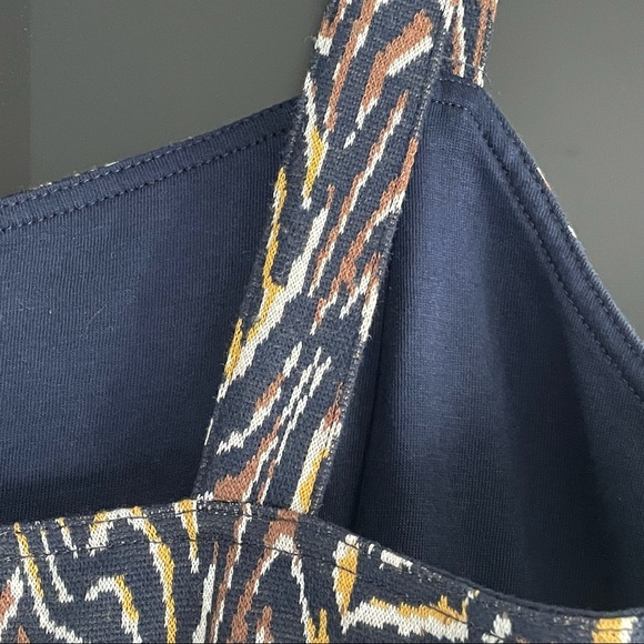 Like New Anthropologie Striped Zebra Peplum Tank 🦓 M - Picture 4 of 10